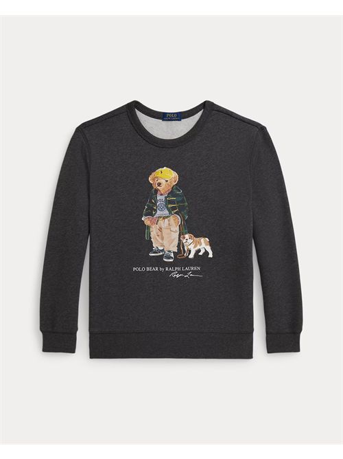 Felpa grigia a girocollo RALPH LAUREN | 323979490001GRIGIO